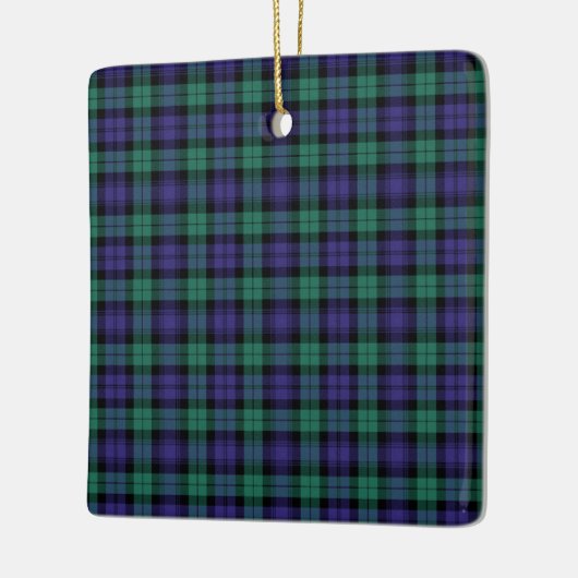 Ornement En Céramique Black Watch Scottish Tartan (Gauche)