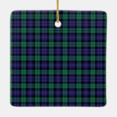 Ornement En Céramique Black Watch Scottish Tartan (Dos)