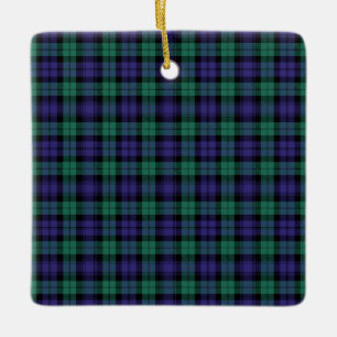 Ornement En Céramique Black Watch Scottish Tartan