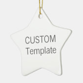 Ornement en céramique blanc fait sur commande (Gauche)