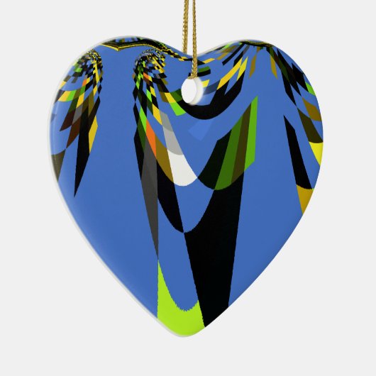 Ornement En Céramique Bleu Africain Tribal Motif Motif Art Imprimer (Droite)