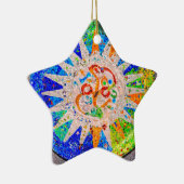 Ornement En Céramique Bleu de détail de Gaudi (Droite)