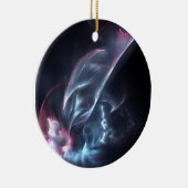 Ornement En Céramique Bleu nébuleux Abstrait et violet (Droite)