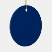 Ornement En Céramique Bleu US (Droite)
