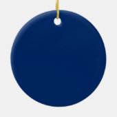 Ornement En Céramique Bleu US (Dos)