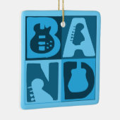 Ornement En Céramique Blocs de bande bleu (Droite)