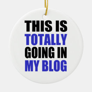 Ornement En Céramique Blogging