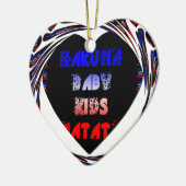 Ornement En Céramique Blue Black Hakuna Matata Baby Kids Design.png (Gauche)