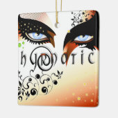 Ornement En Céramique Blue Eyes Mode maquiller (Gauche)