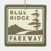 Ornement En Céramique Blue Ridge Parkway shield (Dos)