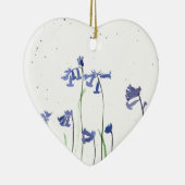 Ornement En Céramique Bluebells aquarelle (Droite)