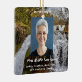 Ornement En Céramique Bluebells Waterfall Landscape Memorial Keepsake (Droite)