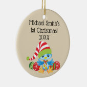 Ornement en céramique Bluebird de Noël (Droite)