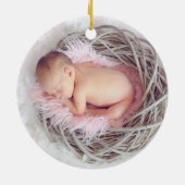 Ornement en céramique Bluebird de Noël (Dos)