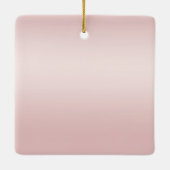 Ornement En Céramique Blush rose Ombre Glitzy Parties scintillant Sparkl (Dos)