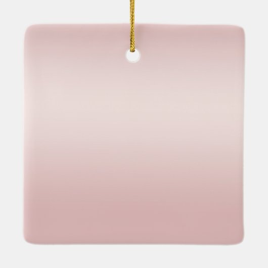 Ornement En Céramique Blush rose Ombre Glitzy Parties scintillant Sparkl (Dos)