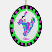 Ornement En Céramique BoardChick vivant au conseil (Droite)