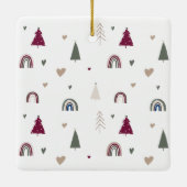 Ornement En Céramique Boho Arch Arch Fa La La Christmas (Dos)