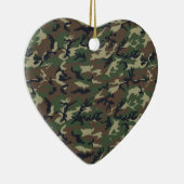 Ornement En Céramique Bois de Camouflage Militaire (Droite)