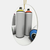 Ornement En Céramique Boîtes de peinture de jet (Gauche)