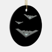 Ornement En Céramique Bombardement furtif B2 personnalisable (Droite)