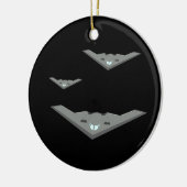 Ornement En Céramique Bombardement furtif B2 personnalisable (Gauche)