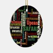 Ornement En Céramique Bon Italian Irish Safari Hapanese Voyage (Droite)