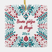 Ornement En Céramique Bone fièsse di Noyé, Salutation de Noël wallonne (Devant)