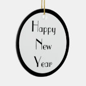 Ornement En Céramique Bonne année (Droite)