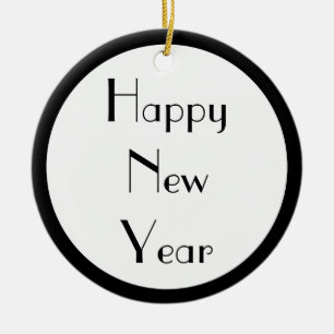 Ornement En Céramique Bonne année