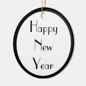 Ornement En Céramique Bonne année (Gauche)