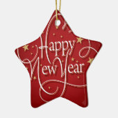 Ornement En Céramique Bonne année (Gauche)