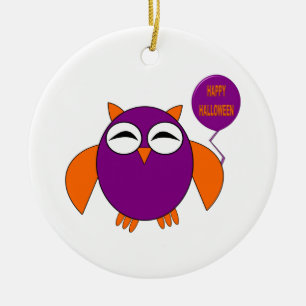 Ornement En Céramique Bonne fête d'Halloween Ornament