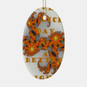 Ornement En Céramique Bonne journée et une meilleure nuit (Droite)