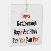 Ornement En Céramique Bonne retraite (Droite)