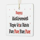 Ornement En Céramique Bonne retraite (Gauche)