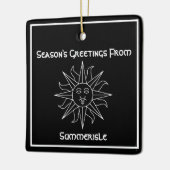 Ornement En Céramique Bonnes Fêtes de Summerisle Wicker Man (Gauche)