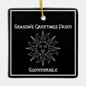 Ornement En Céramique Bonnes Fêtes de Summerisle Wicker Man (Devant)