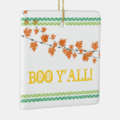 Ornement En Céramique BOO Y'ALL ! Famille automne Fête Sud Halloween Fun (Droite)