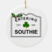 Ornement En Céramique Boston du sud mA (Dos)