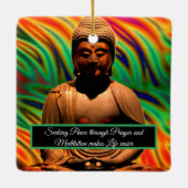 Ornement En Céramique Bouddha en méditation (Dos)