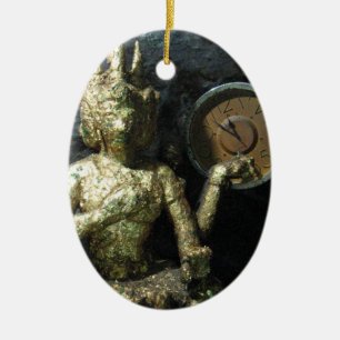 Ornement En Céramique Bouddha Heure ... Thaïlande