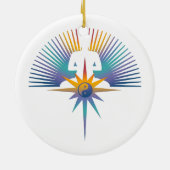 Ornement En Céramique Bouddha Star 3D (Dos)