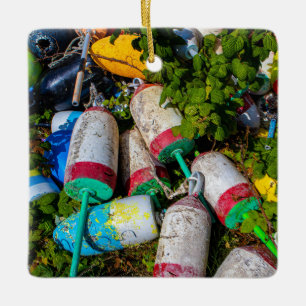 Ornement En Céramique Bouées de homard du Maine