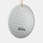 Ornement En Céramique Boule de golf personnalisable (Droite)