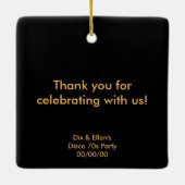 Ornement En Céramique Boule Disco en miroir 3 (Dos)