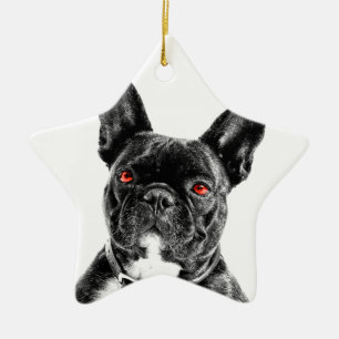 Ornement En Céramique Bouledogue rouge d'Eye'd