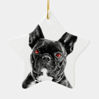 Ornement En Céramique Bouledogue rouge d'Eye'd