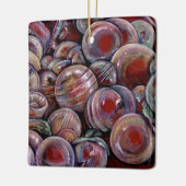 Ornement En Céramique Boules de Noël rouges (Gauche)