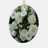 Ornement En Céramique Bouquet de fleurs blanches (Droite)